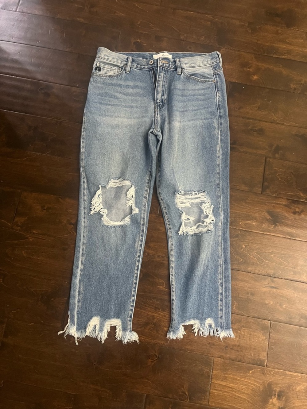 KanCan Light Blue Distressed Boyfriend Jeans